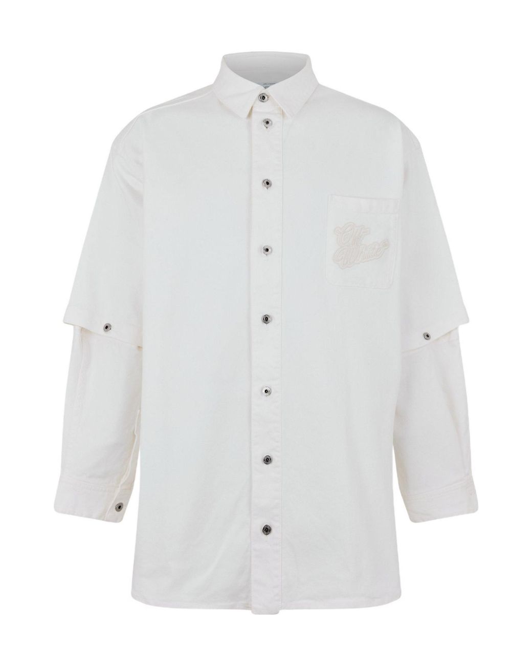 Off-White c/o Virgil Abloh White Denim Ovrshrt Sn99 for men