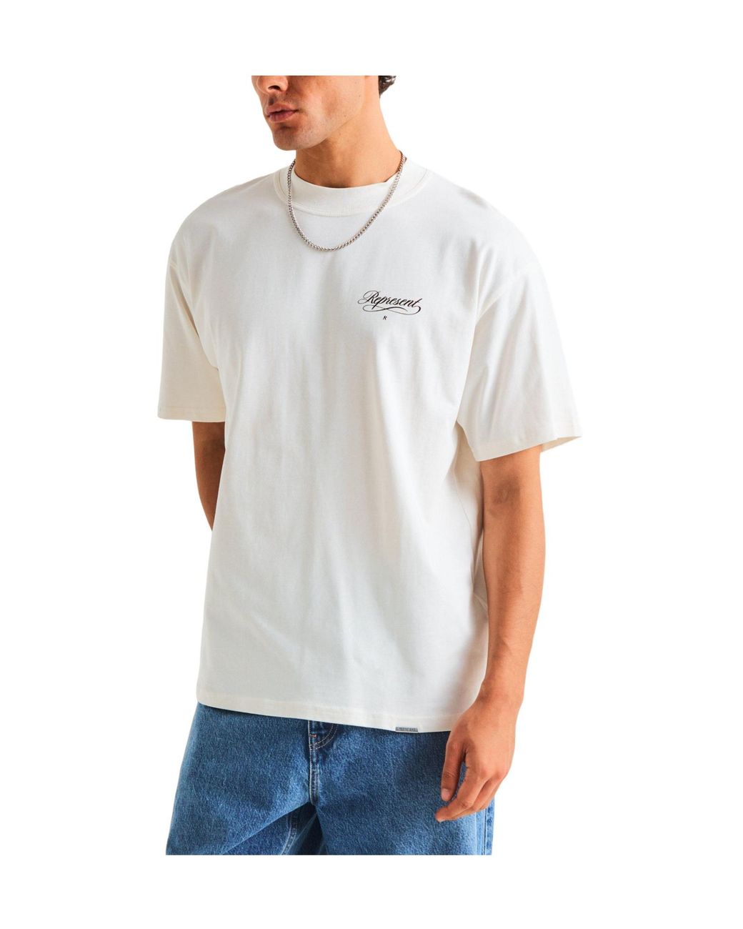 Represent Gray Oversized T-Shirt for men