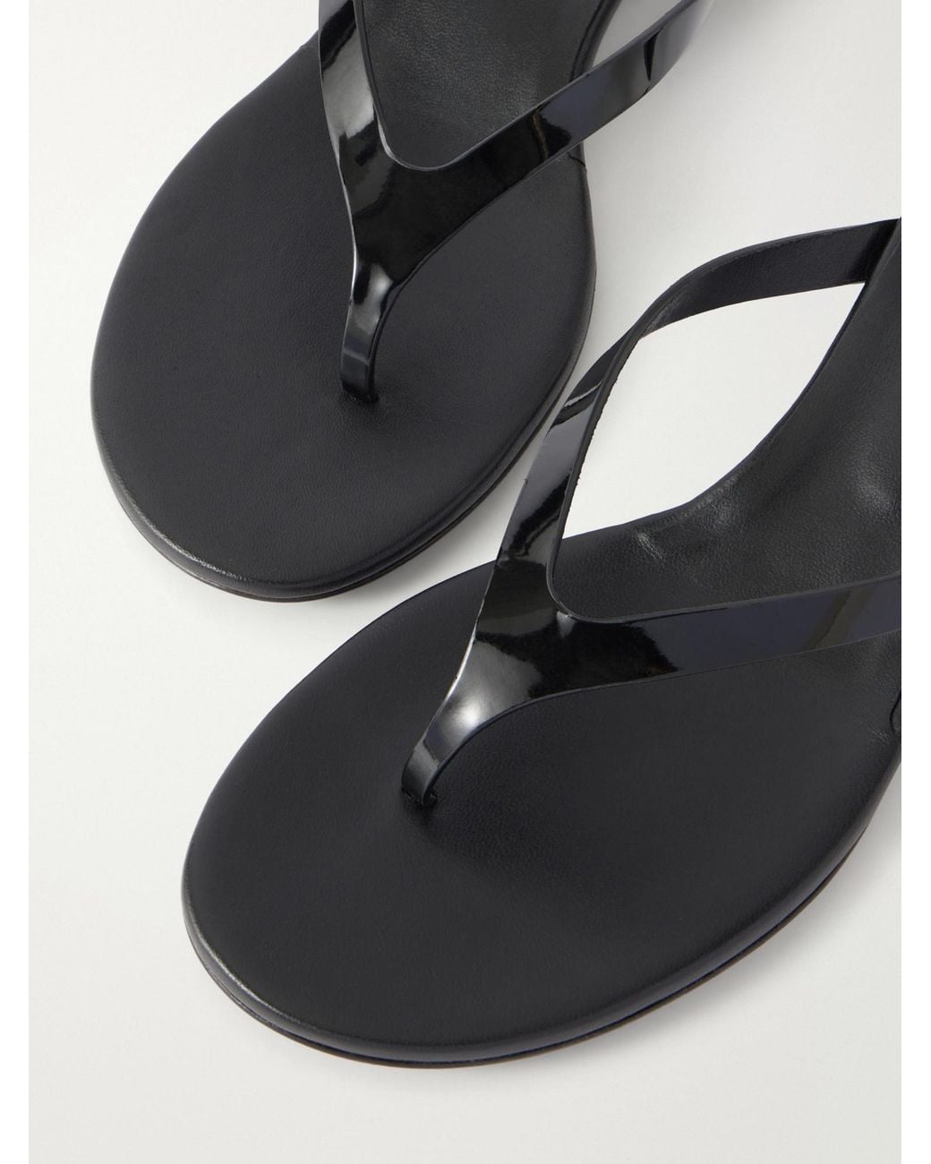 Christopher Esber Black Scala Wedge Heeled Sandals