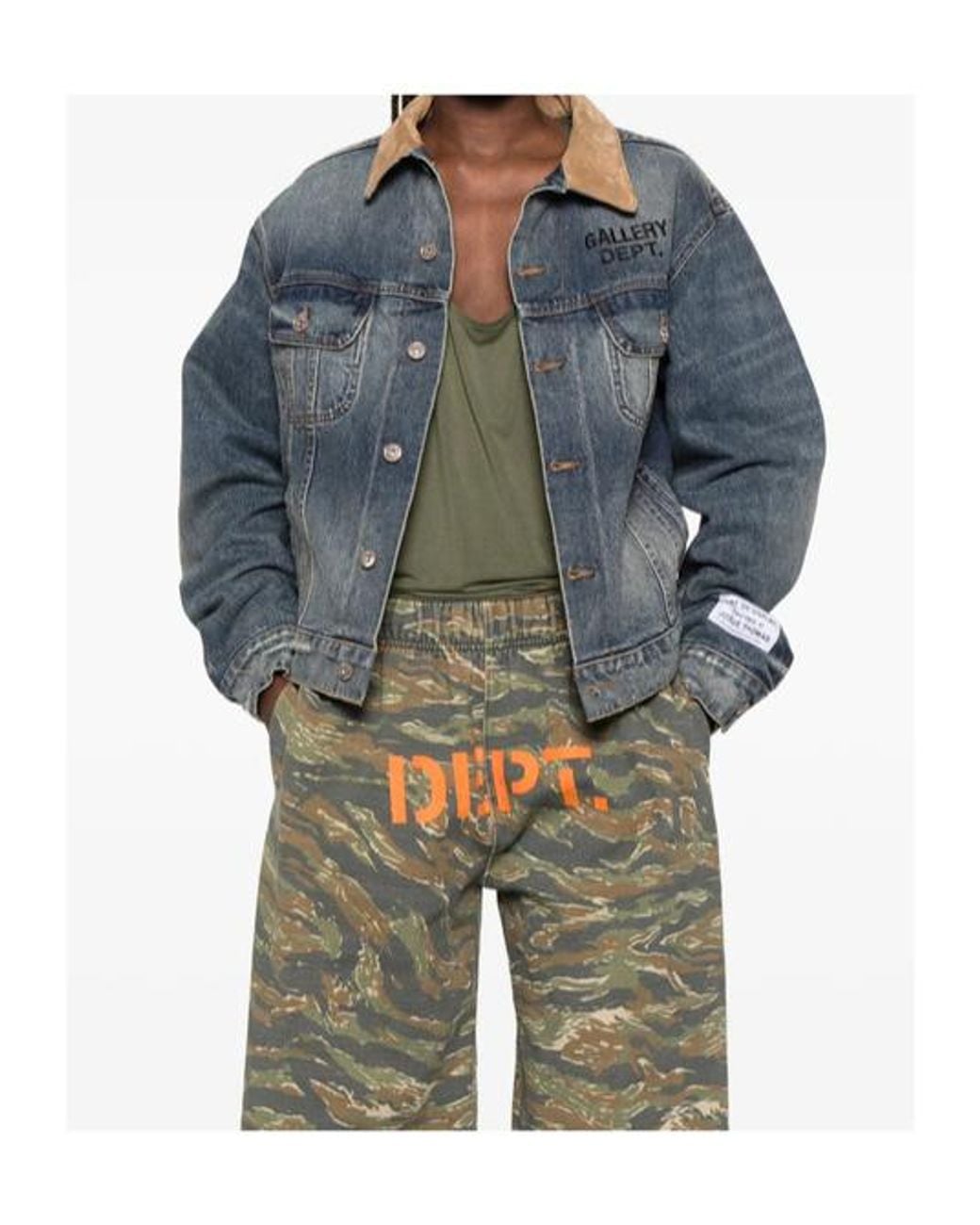 GALLERY DEPT. Blue Button-Up Denim Jacket for men