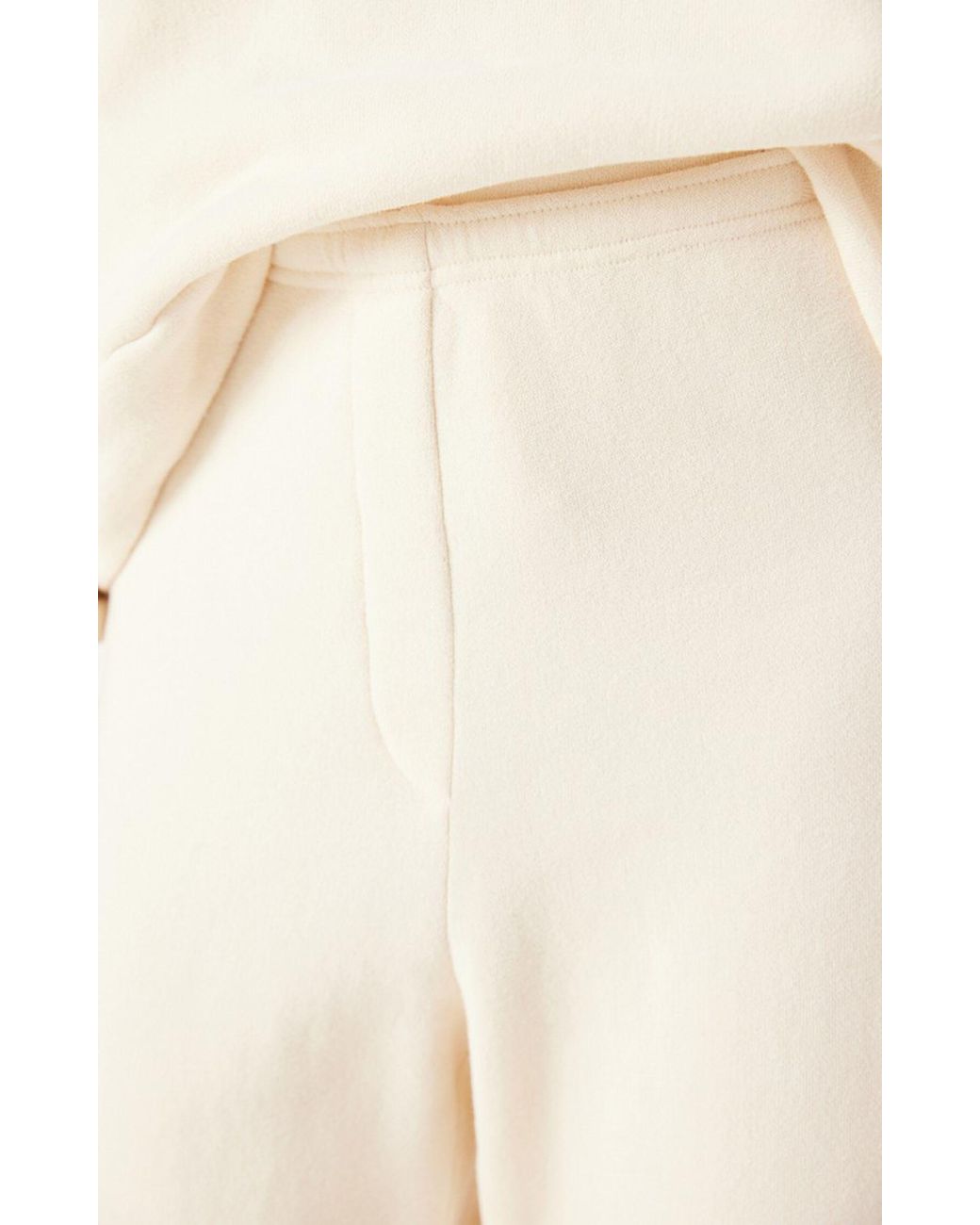 American Vintage White Athletic Pants With An Elastic Waistband
