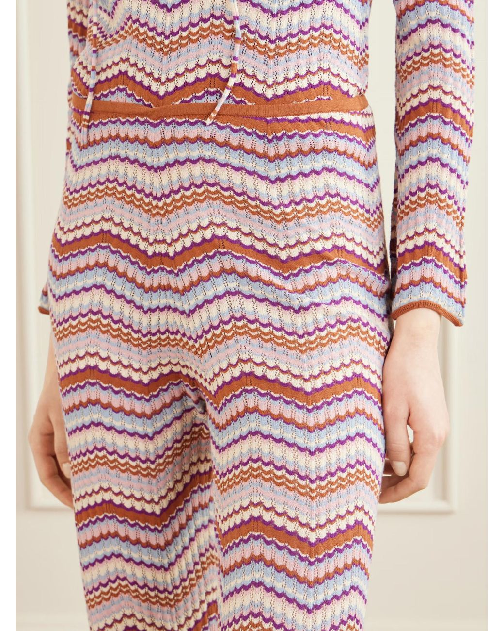 Rixo Red Striped Casual Pants