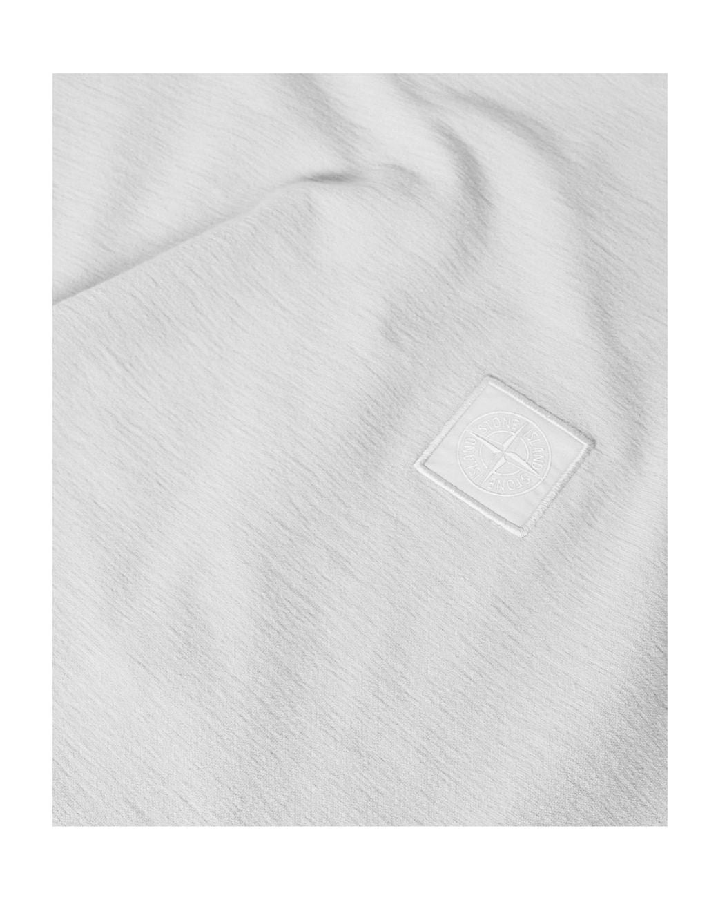 Stone Island White Crew-Neck Cotton T-Shirt for men