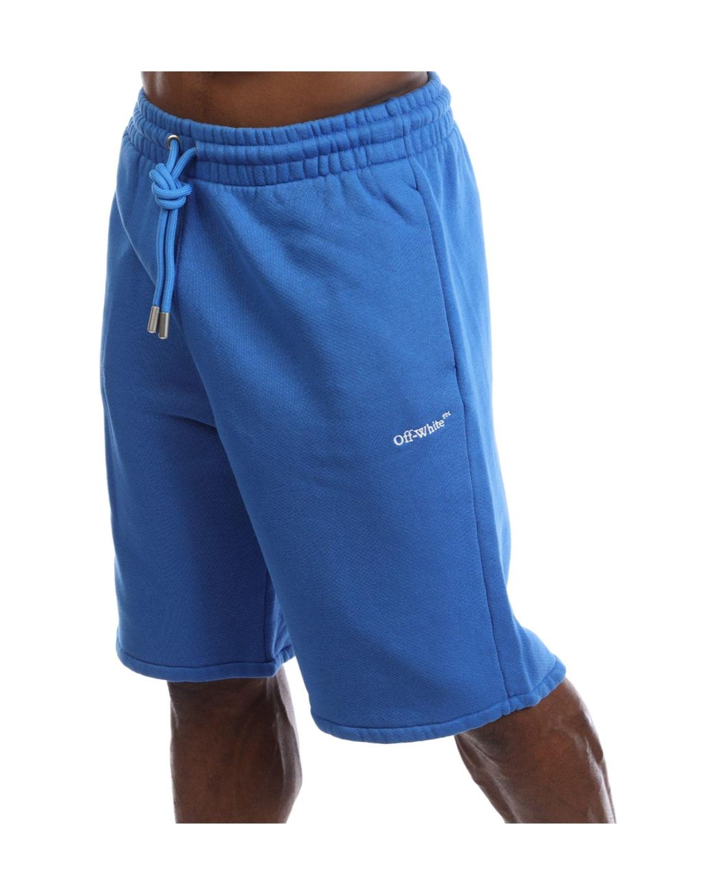 Off-White c/o Virgil Abloh Blue Classic Fresh-Style Shorts for men
