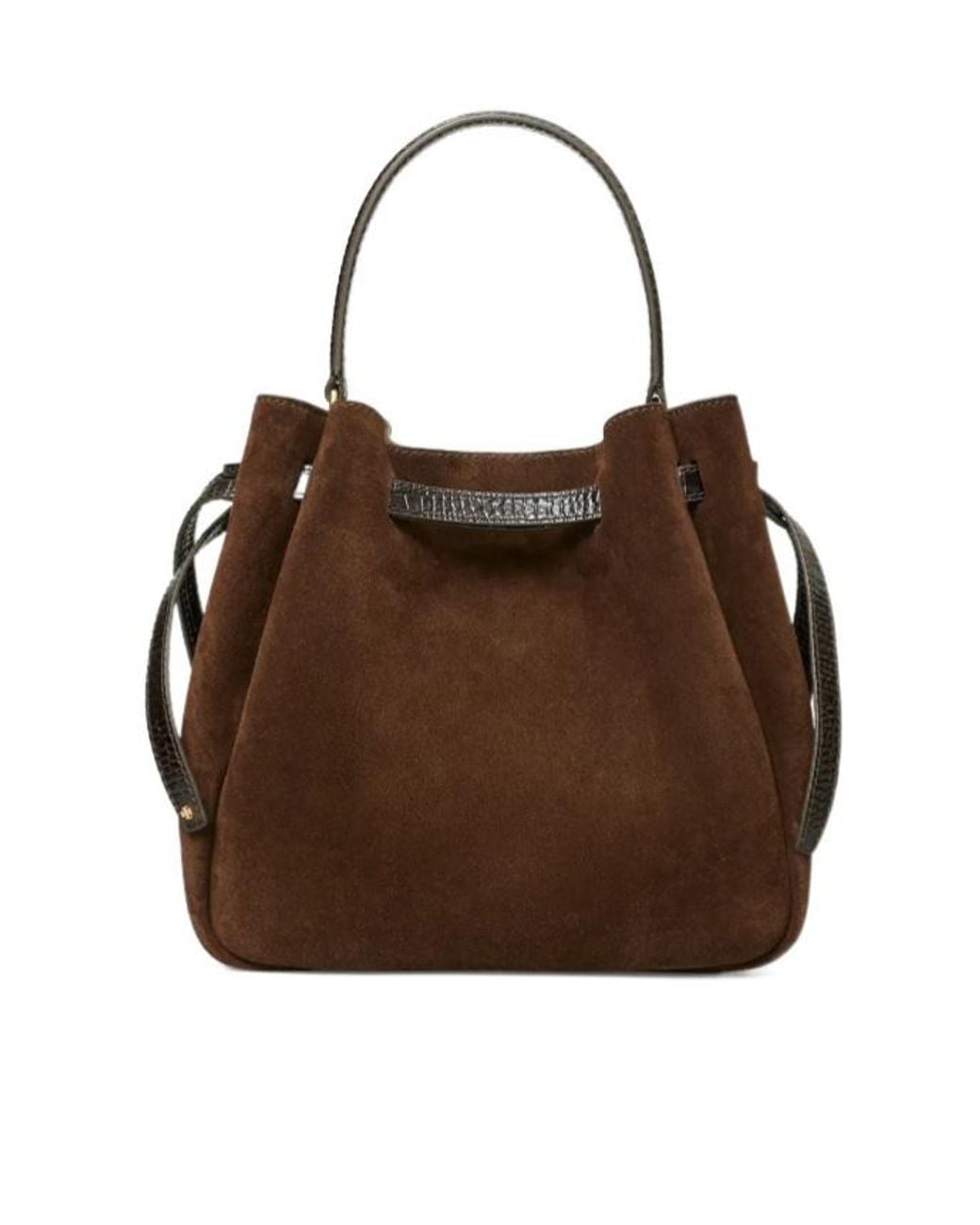 Tory Burch Brown Romy Small Bucket Bag