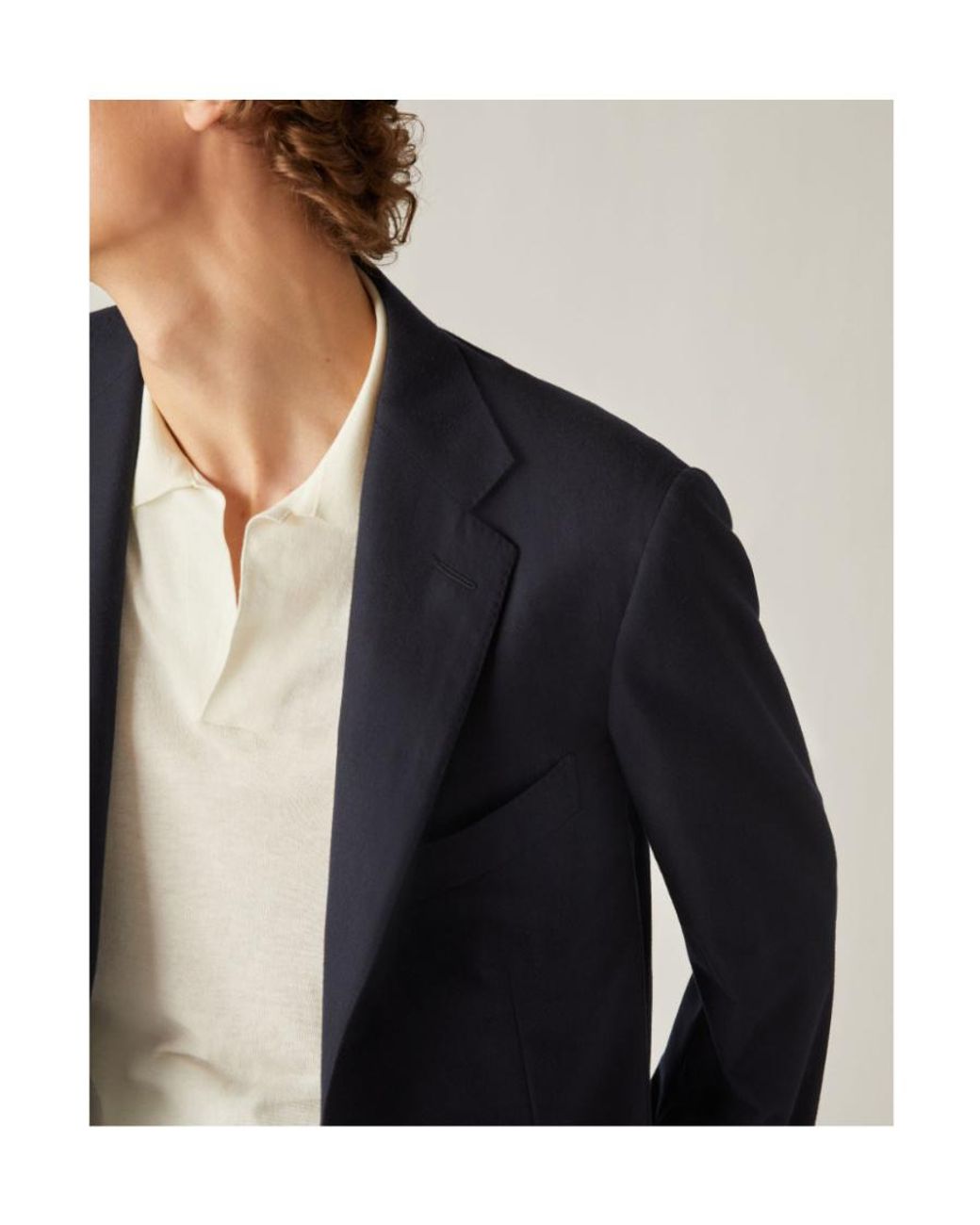 Loro Piana Blue Single-Breasted Tailored Blazer for men