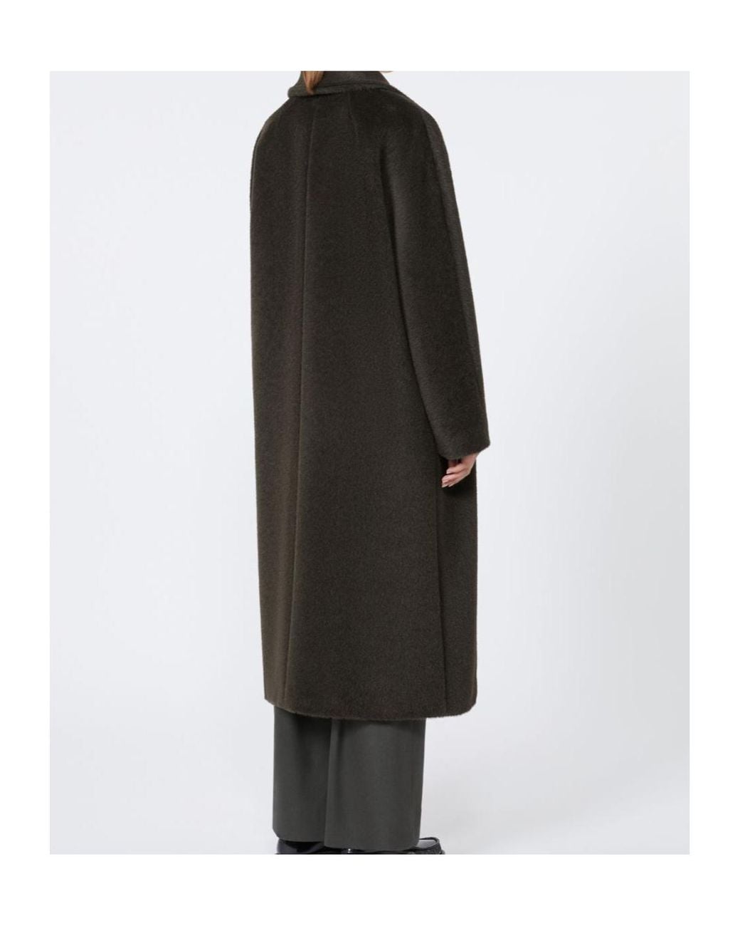 Max Mara Black 'S Rosanna Double-Breasted Coat