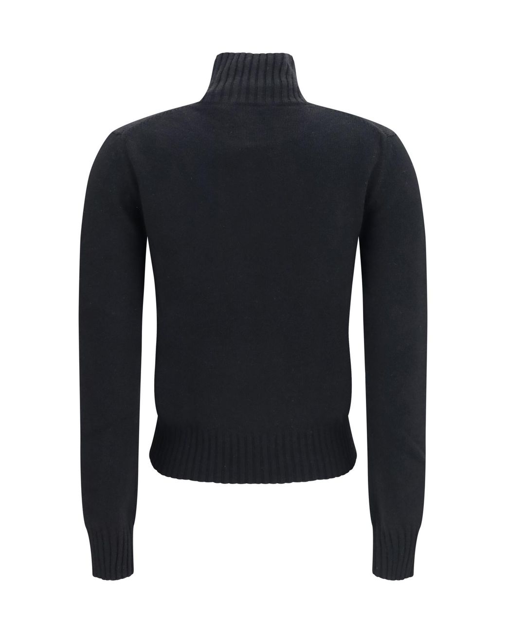 AMI Blue Ami Mock-Neck Knitted Jumper