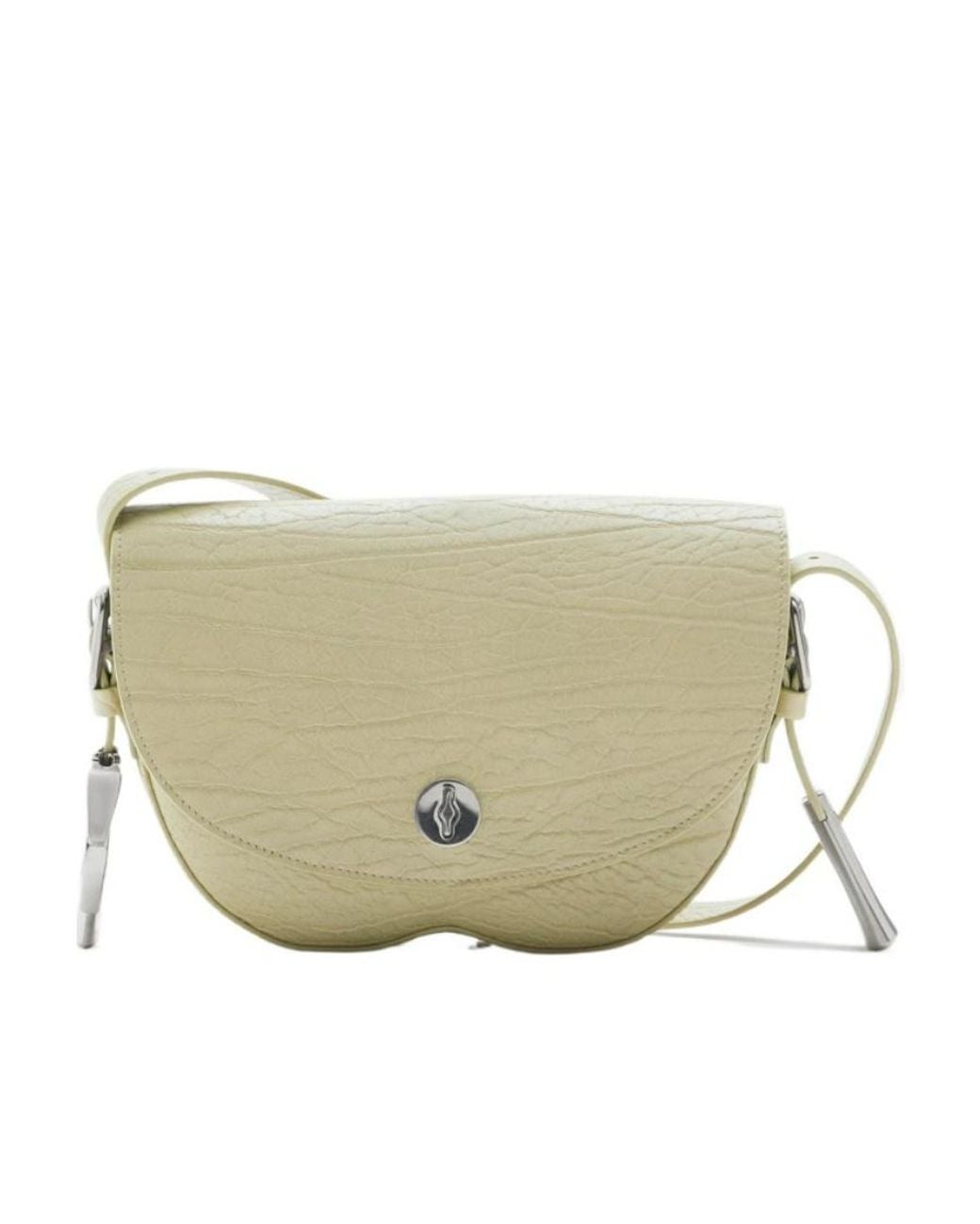 Burberry Natural Chess Leather Crossbody Bag