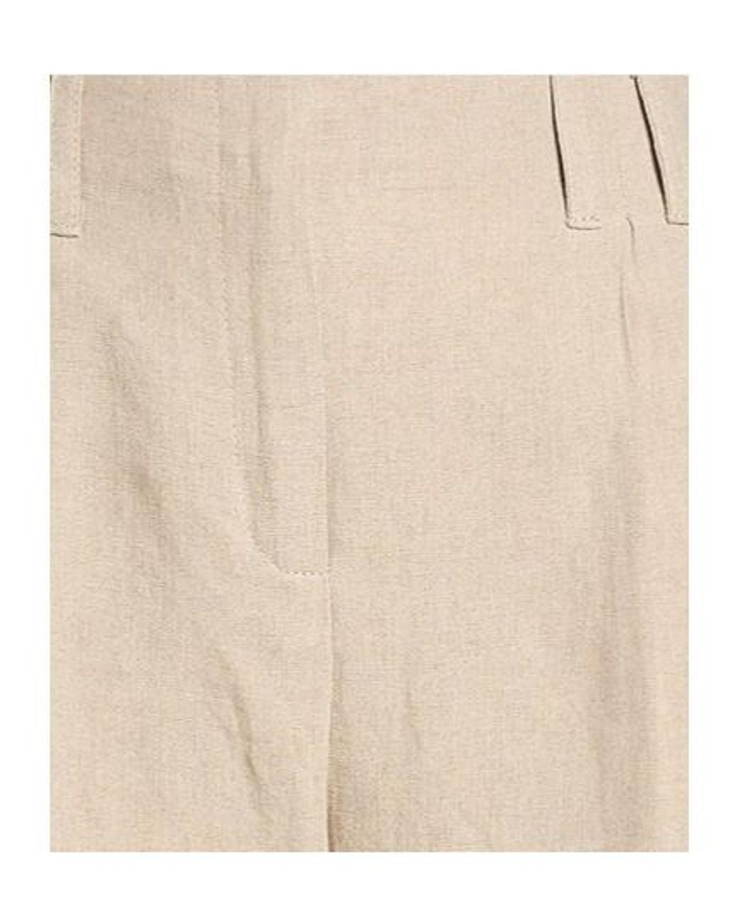MAX&Co. Natural Loose Straight-Leg Pants