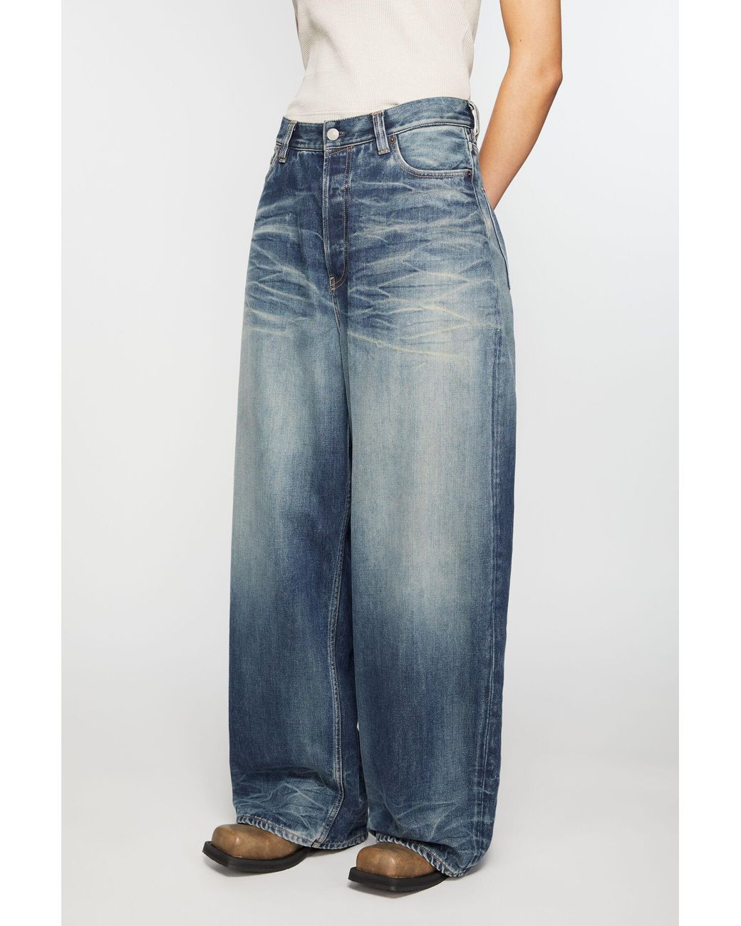 Acne Blue Super Baggy Jeans