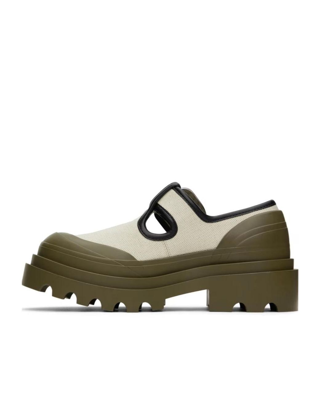 Bottega Veneta Green Trek Mary Jane Casual Shoes for men