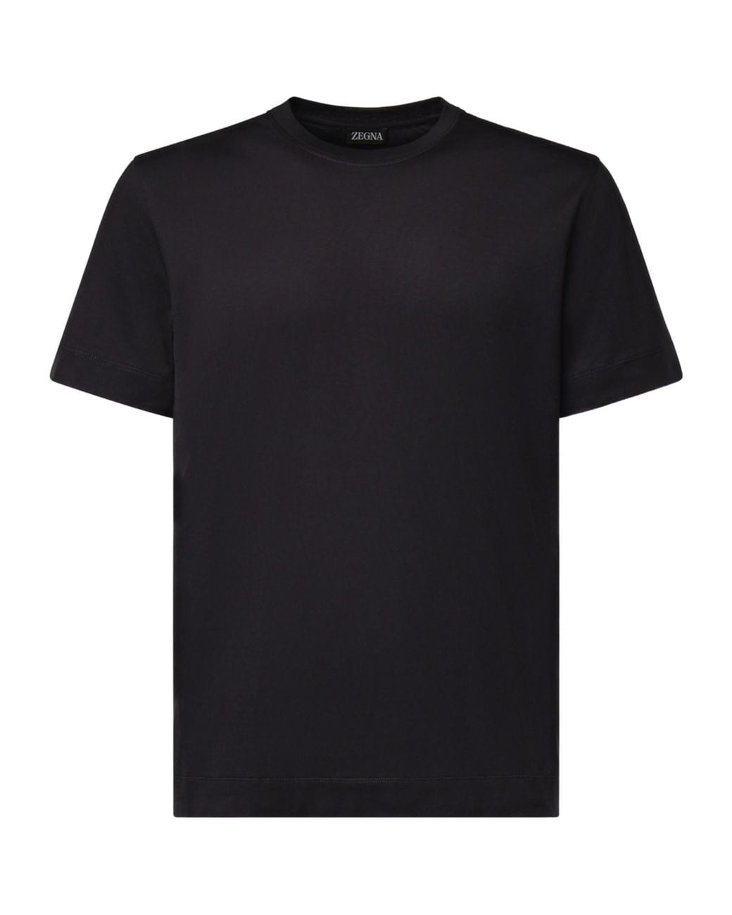 Zegna Black Crew-Neck T-Shirt for men