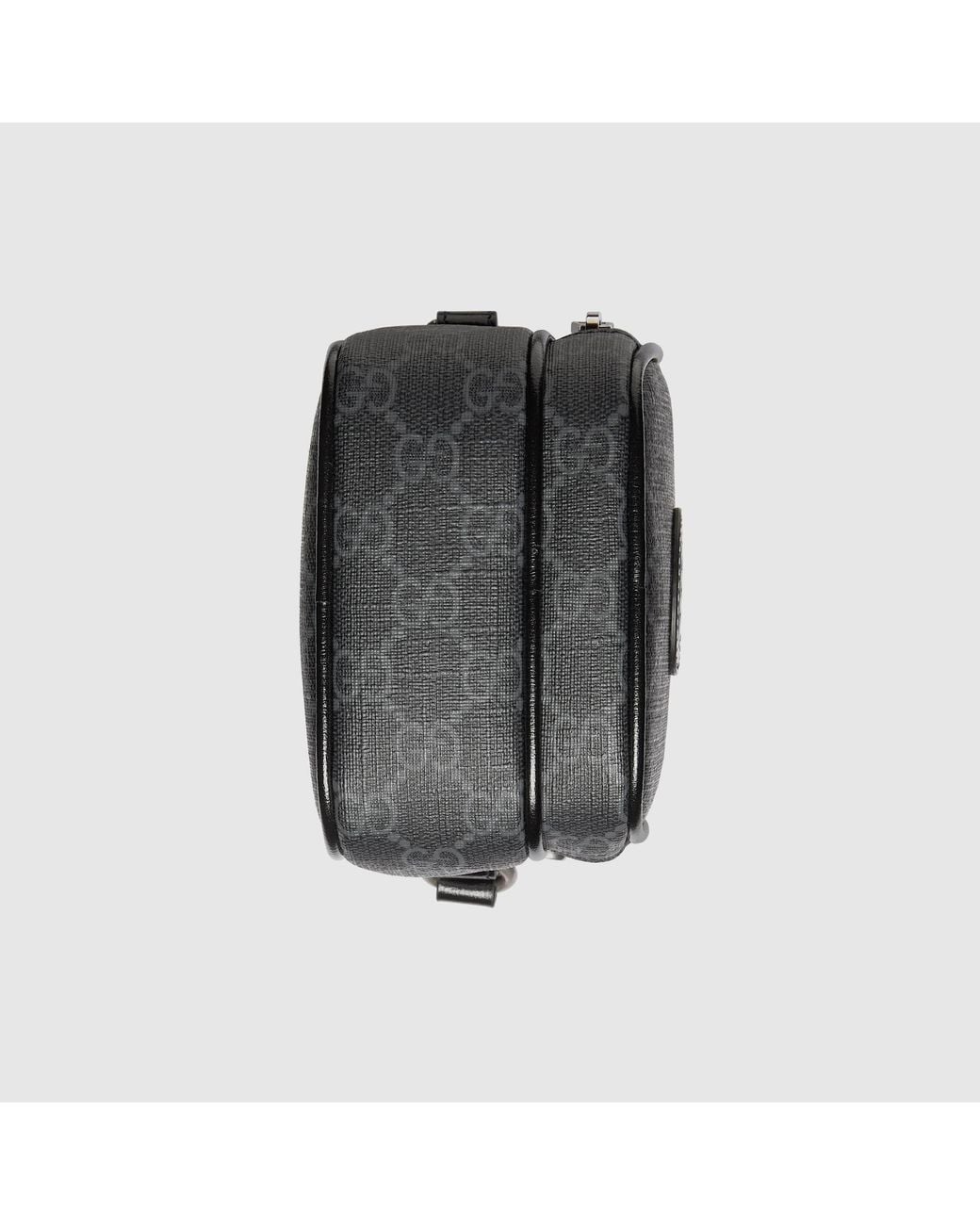 Gucci Black Logo-Patch Zip-Fastening Backpack for men