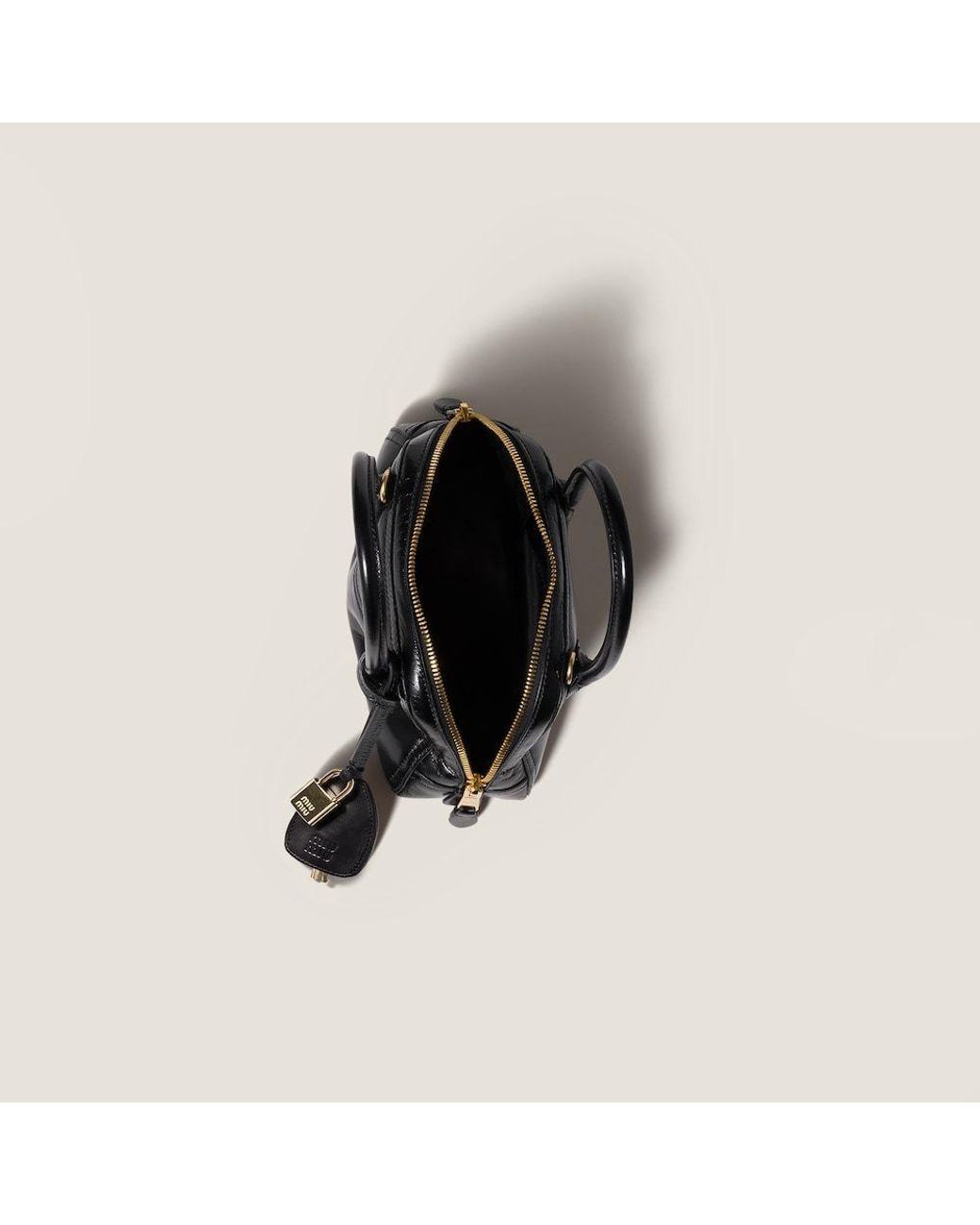 Miu Miu Black Vivant Shiny Leather Mini-Bag