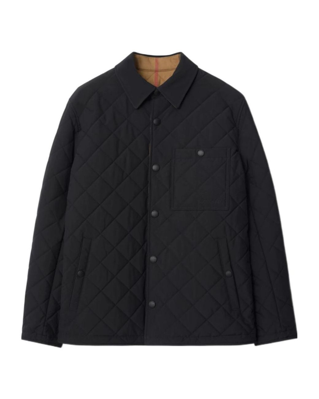 Burberry Black Reversible Quilted Jacket for men