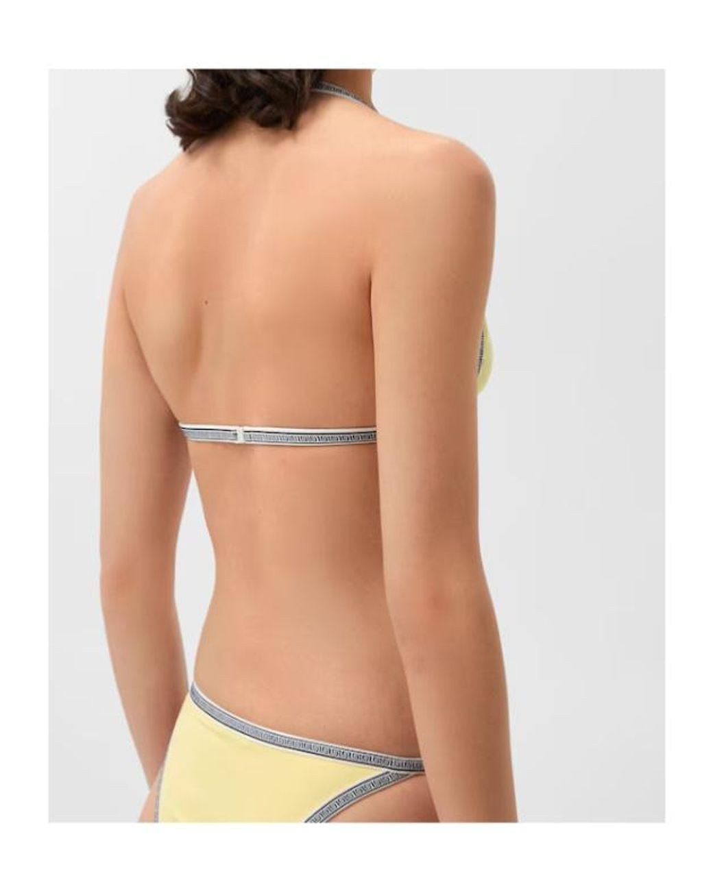 Versace Natural Triangle-Cup Bikini Top
