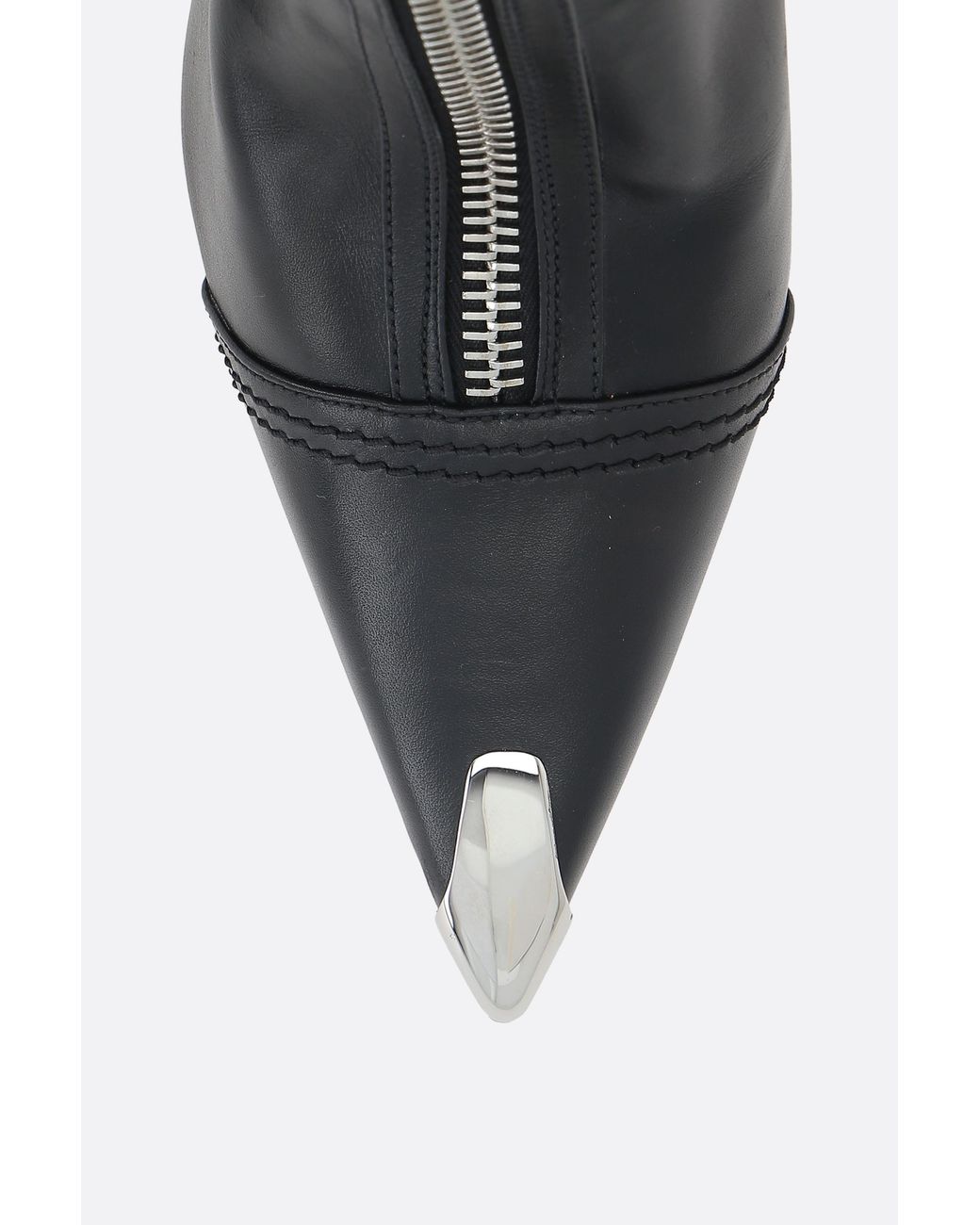 McQueen Black Buckle-Fastened Pointed-Toe Ankle Boots