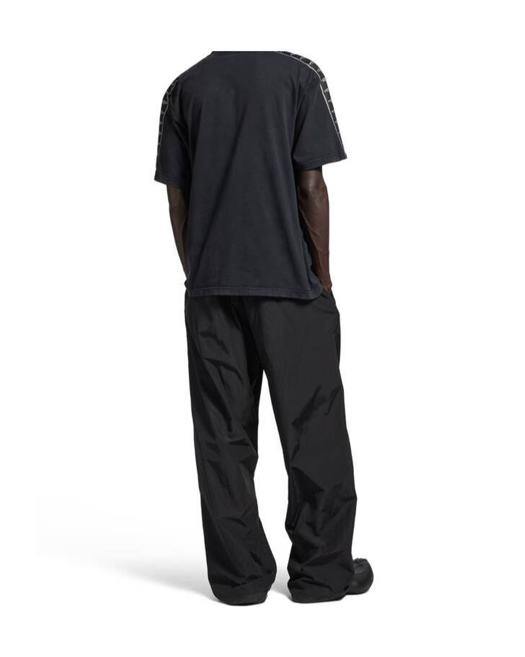 Balenciaga Black Oversized Fit T-Shirt for men