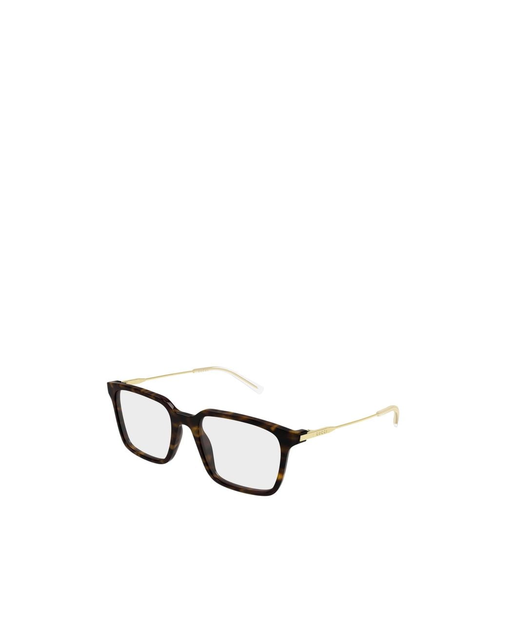 Gucci White Rectangle Eyeglasses for men