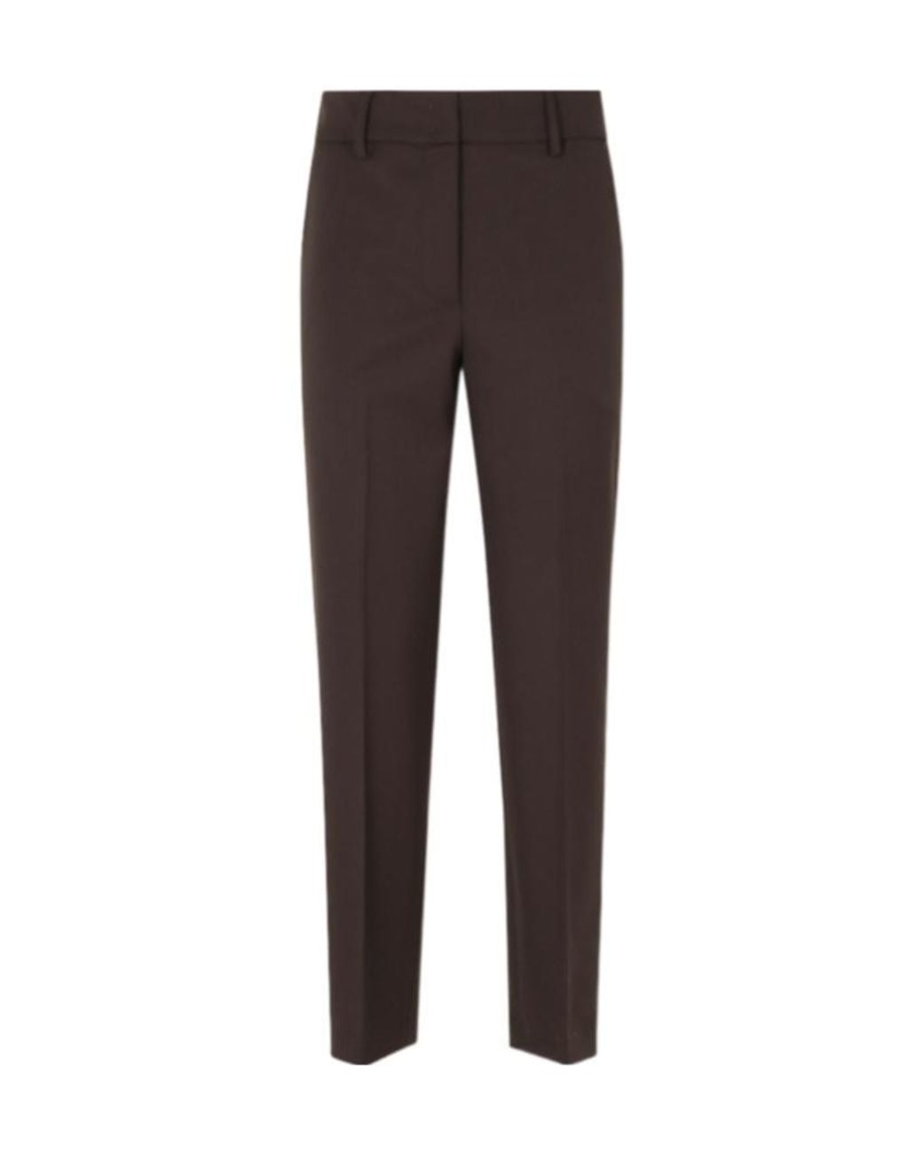 Seventy Brown Tapered Tailored Pants