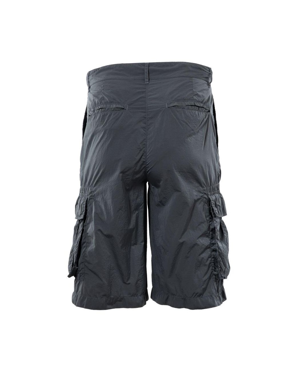 Givenchy Gray Logo Embroidered Cargo Shorts for men