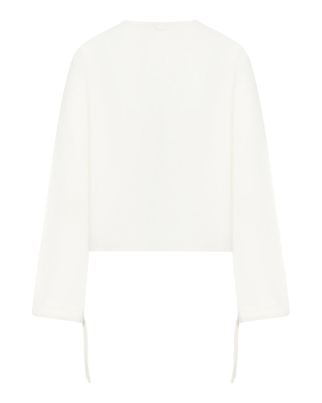 Max Mara White Wool Yarn Sweater