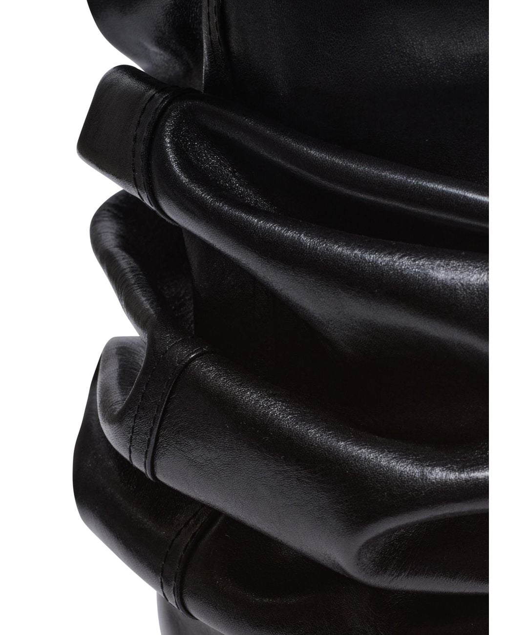 Balmain Black Wedge Thigh-High Boots