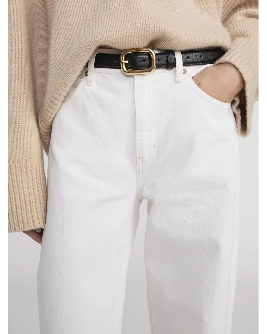 FRAME White Five-Pocket Jeans