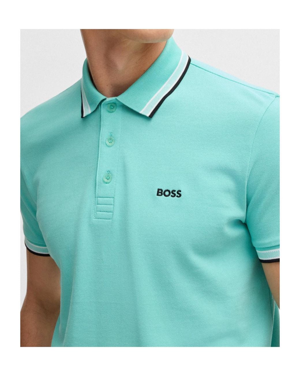 Boss Green Logo-Embroidered Polo Shirt for men