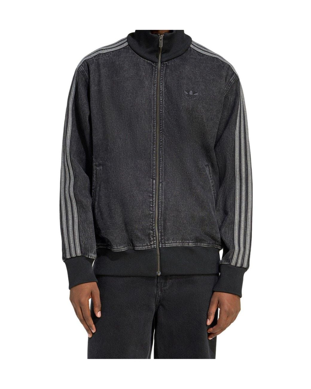 Adidas Originals Black Denim Jacket for men