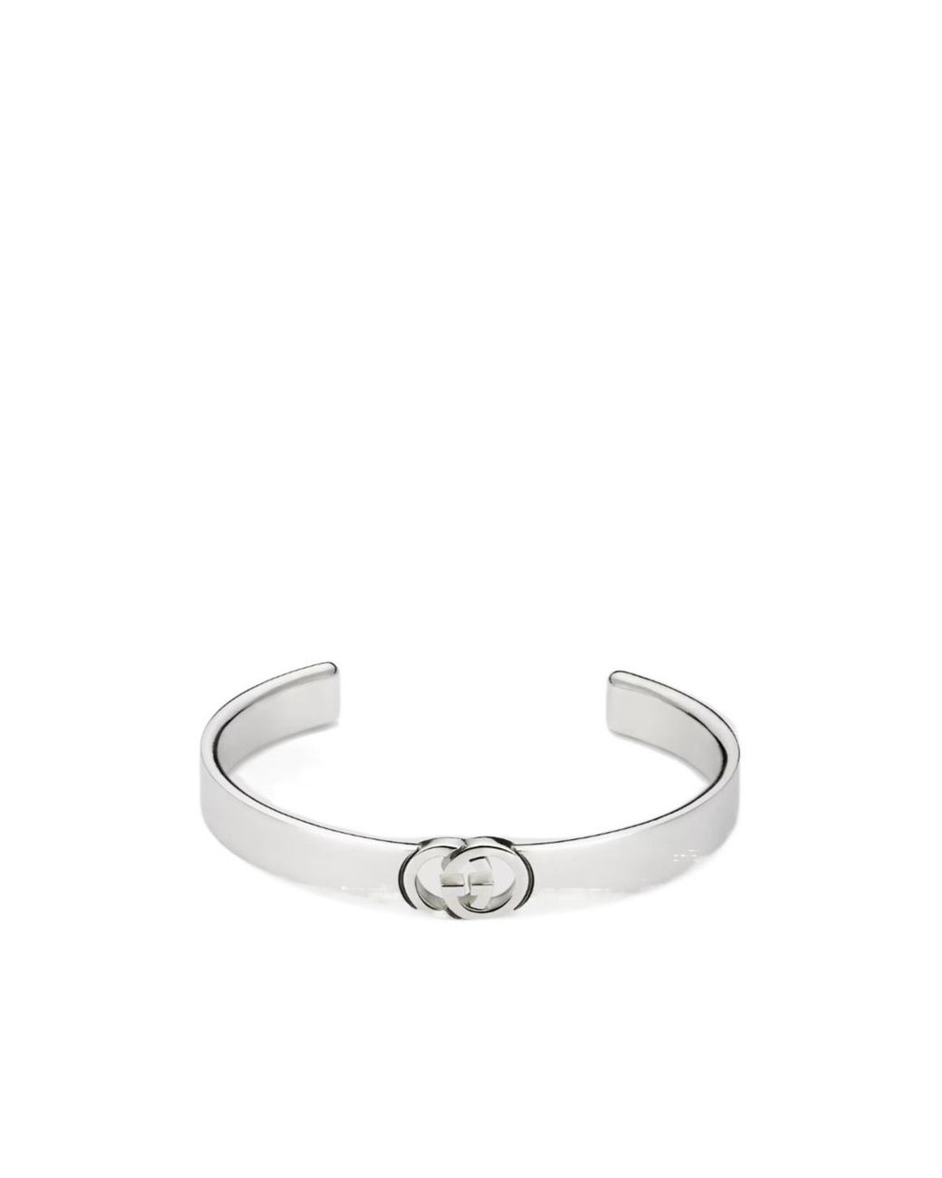 Gucci White Interlocking Bangle Bracelet