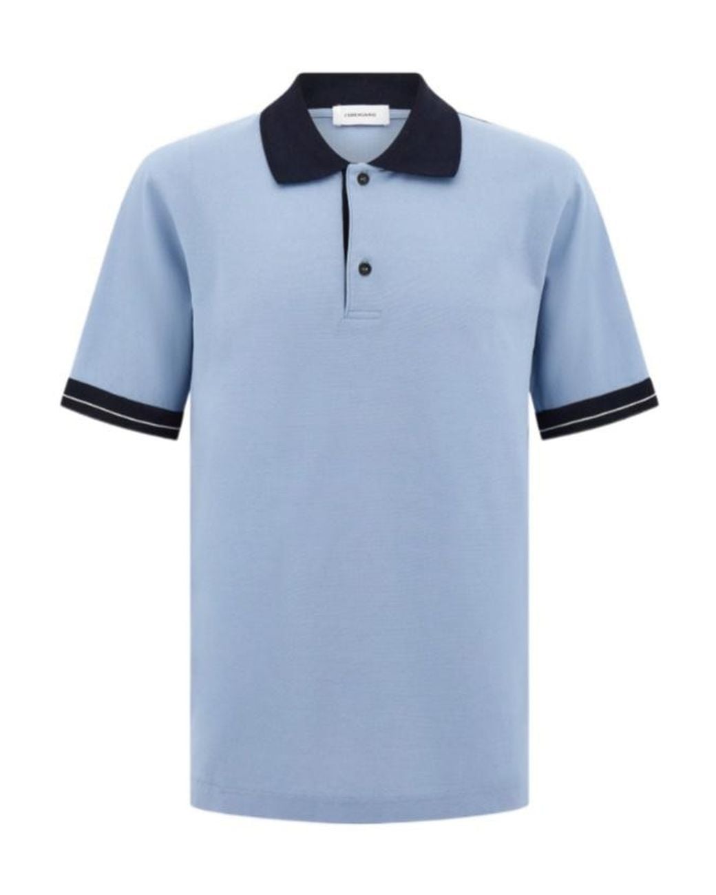 Ferragamo Blue Short Sleeve Polo Shirt for men