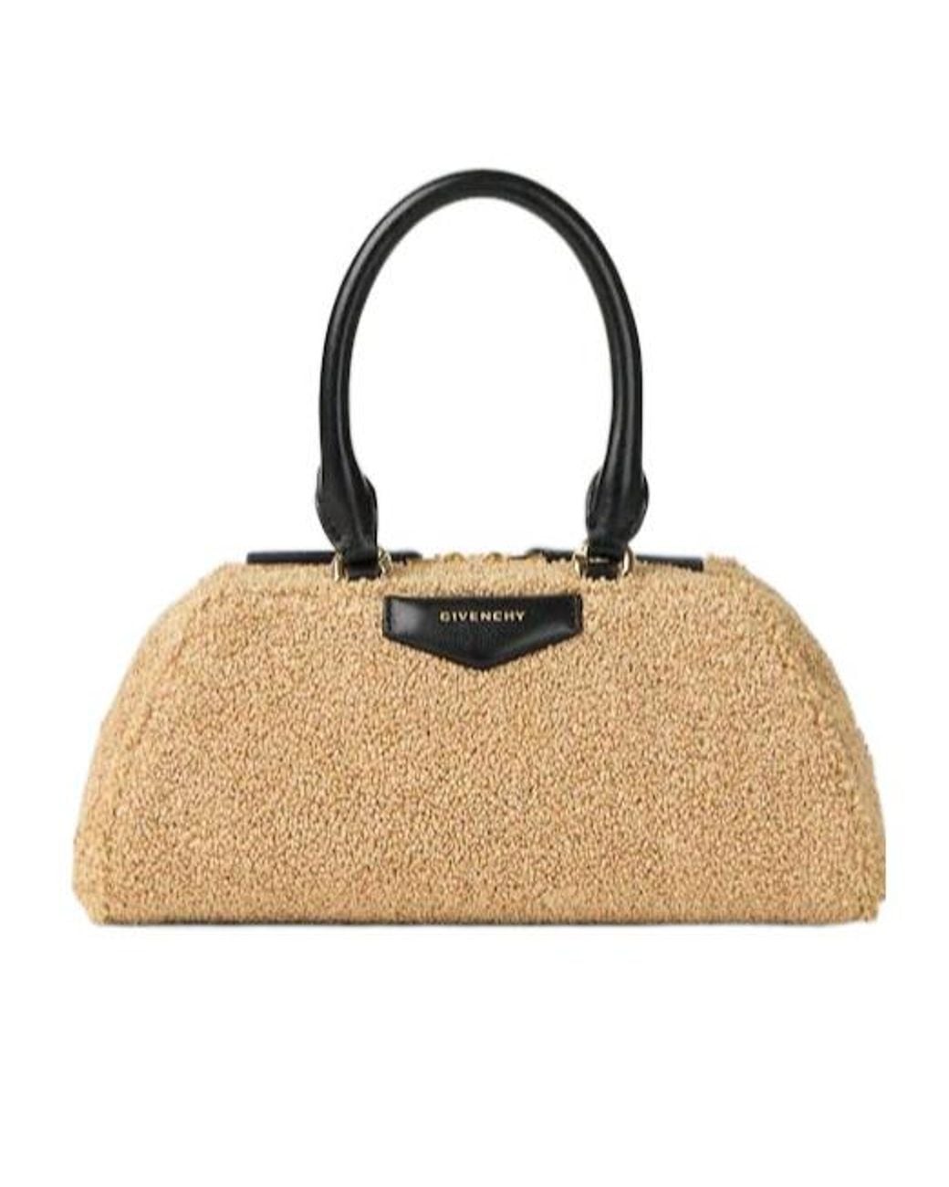 Givenchy Natural ジバンシィ アンティゴナ イーストウエスト スポンジエフェクト ミニバッグ