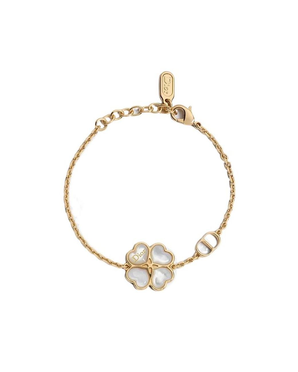 Dior Metallic Sparkling Clover Bracelet