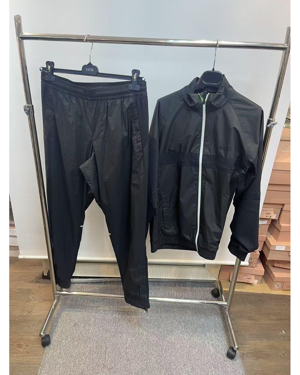 Boss Black Boss Logo Detailed Water-Repellent Tracksuit Set for men