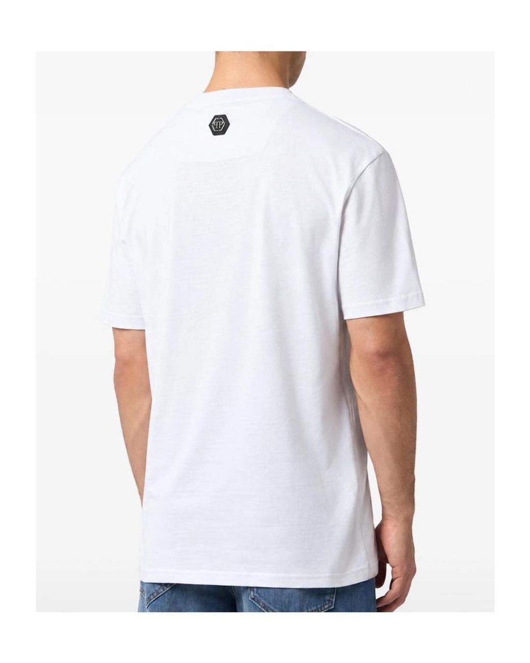 Philipp Plein White Short-Sleeved T-Shirt for men