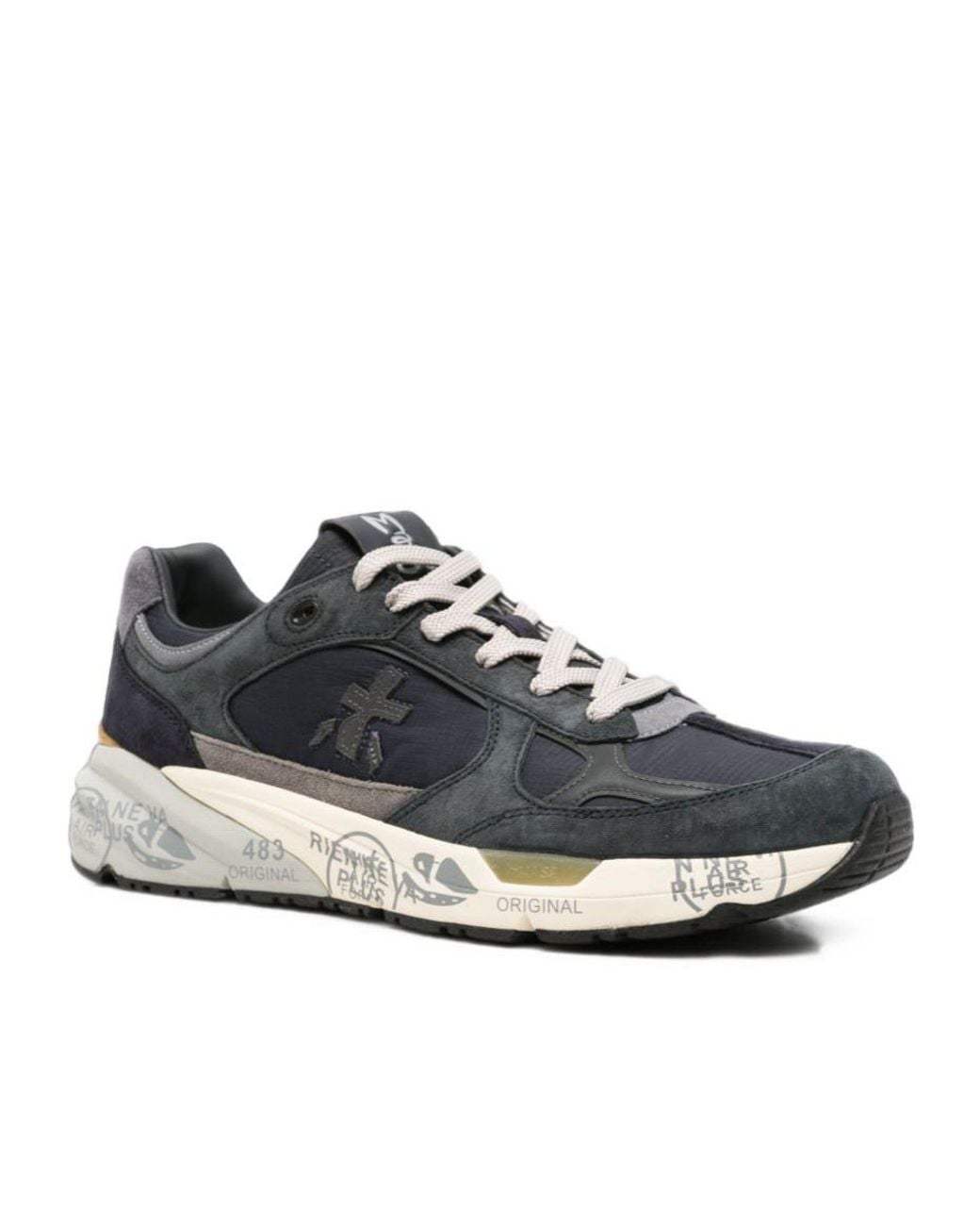 Premiata Black Mase 25 Lace-Up Sneakers for men