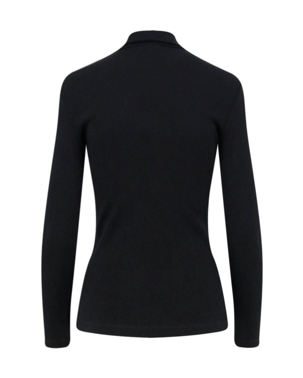 Max Mara Black Cono Ribbed Turtleneck Knitted Jumper