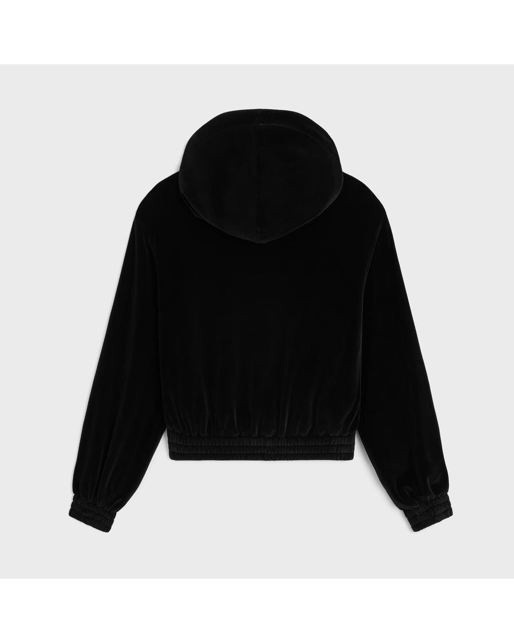 Céline Black Loose Zip Up Hoodie for men