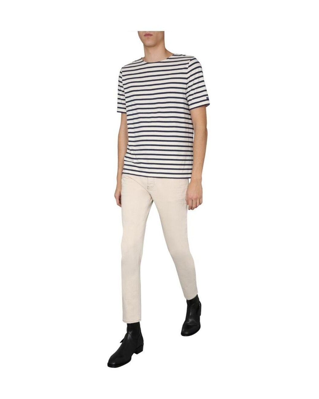 Saint James White Polo/ T-Shirt / Blouse for men