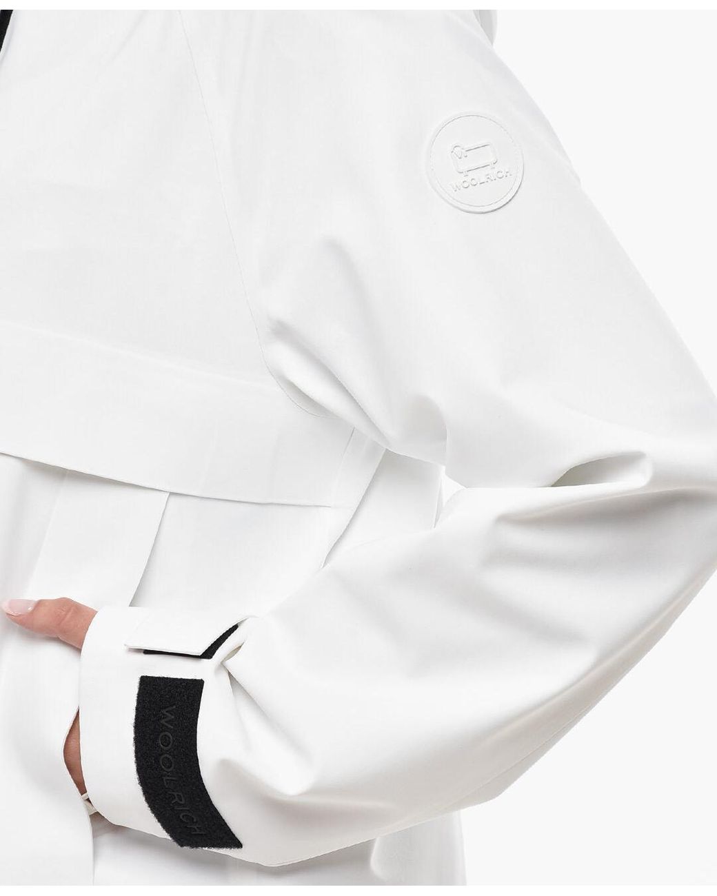 Woolrich White Stretch Hooded Jacket
