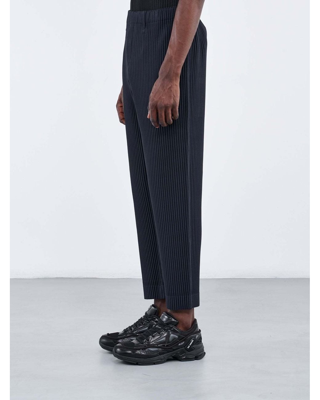 Homme Plissé Issey Miyake Blue Homme Plissé Issey Miyake Fully Pleated Trousers for men