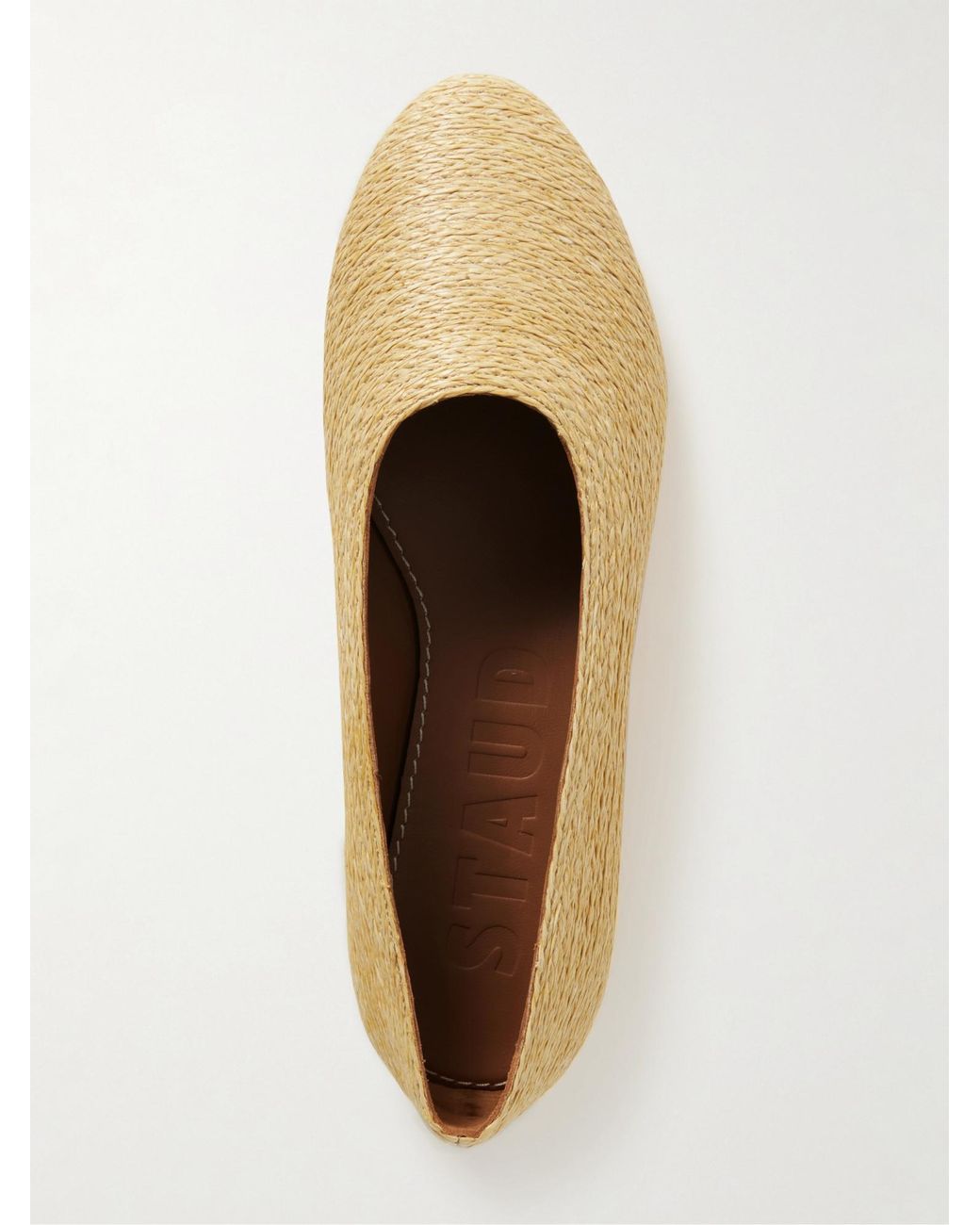 Staud Natural Ballet Flats
