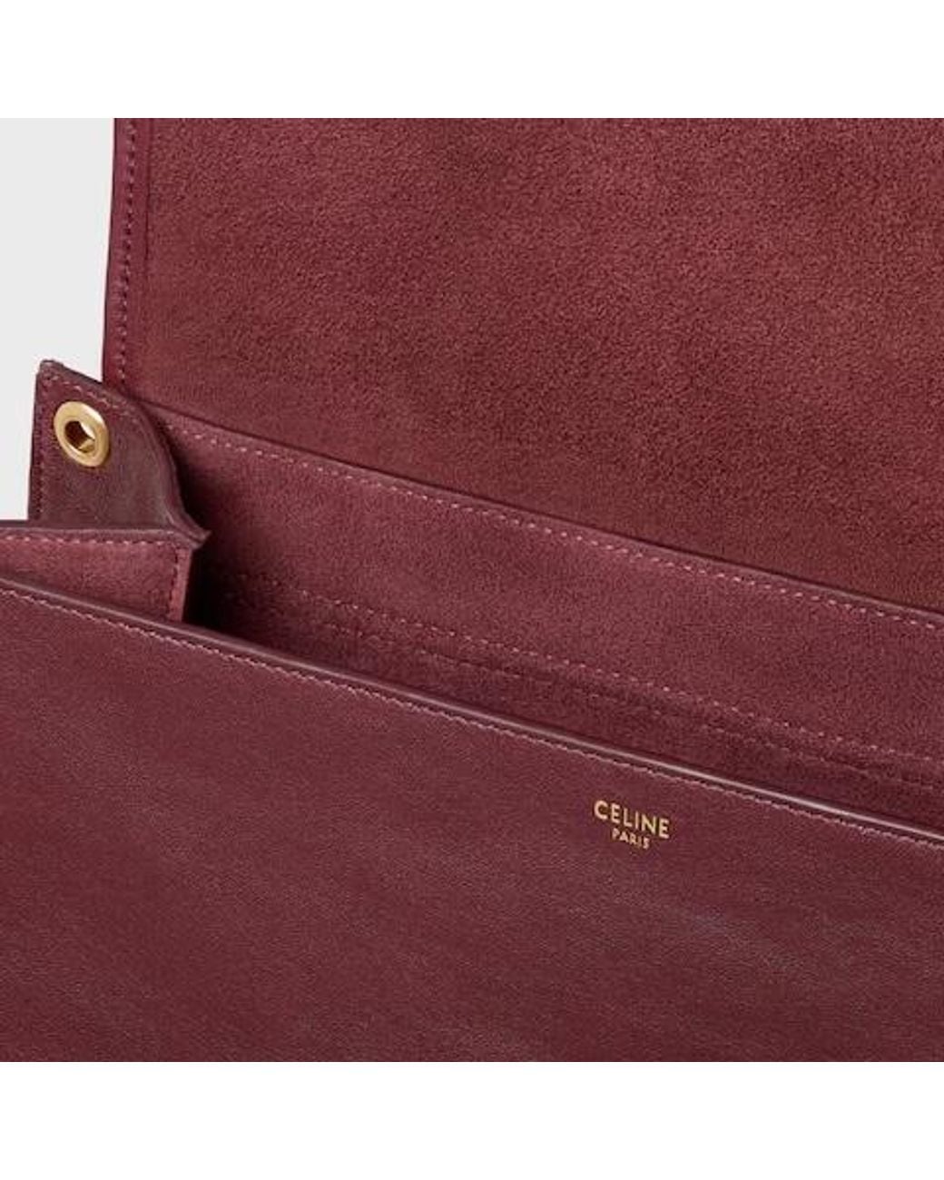 Céline Red Soft Triomphe Besace