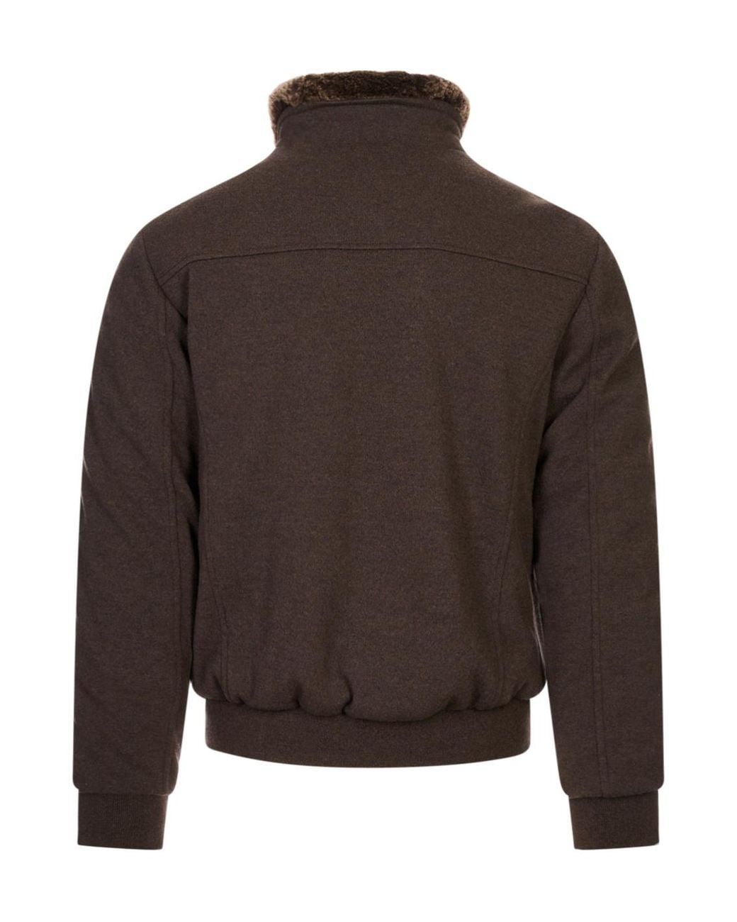 Moorer Brown Bellati-Mrw Zip-Up Jacket for men