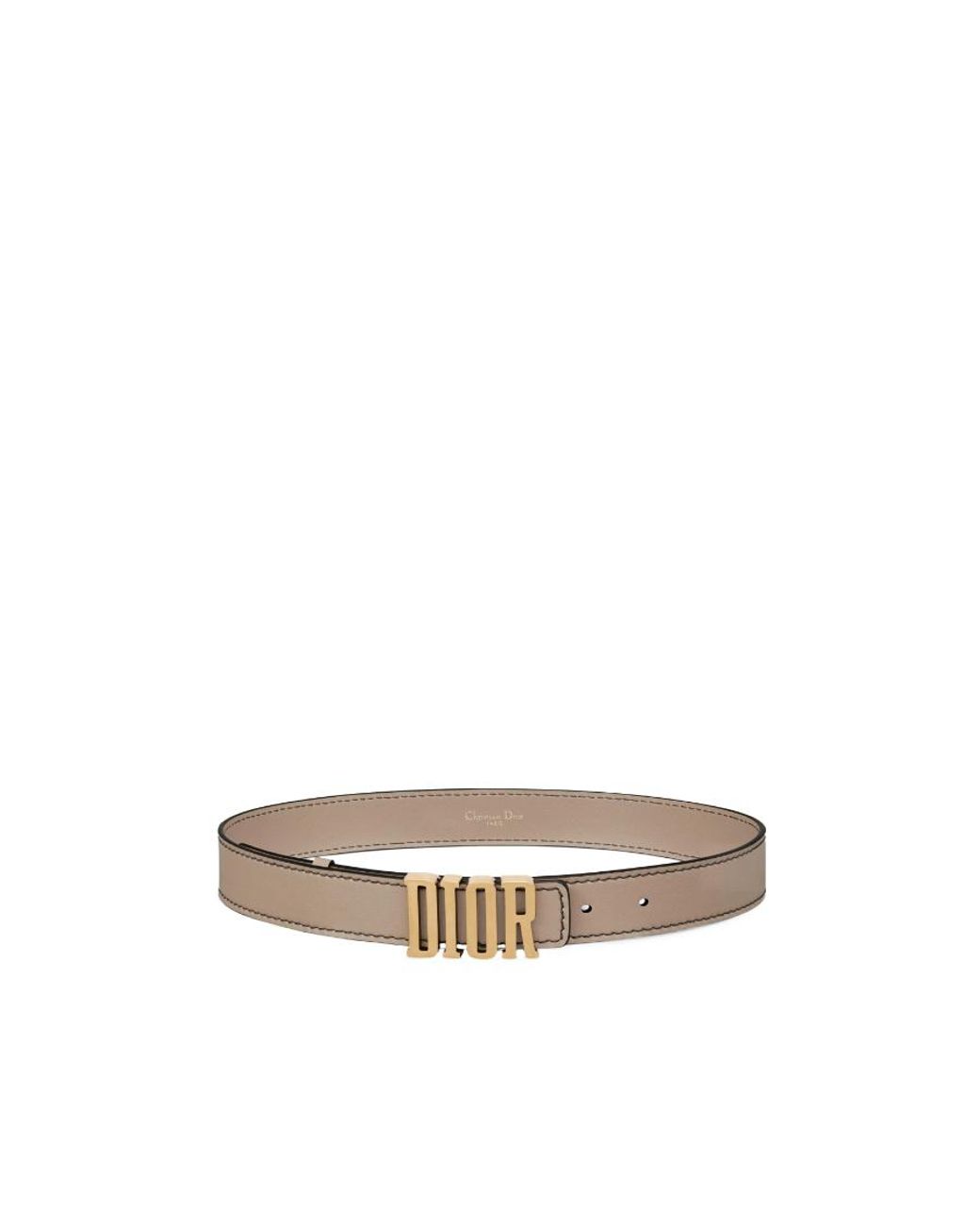 Dior White Logo Belt