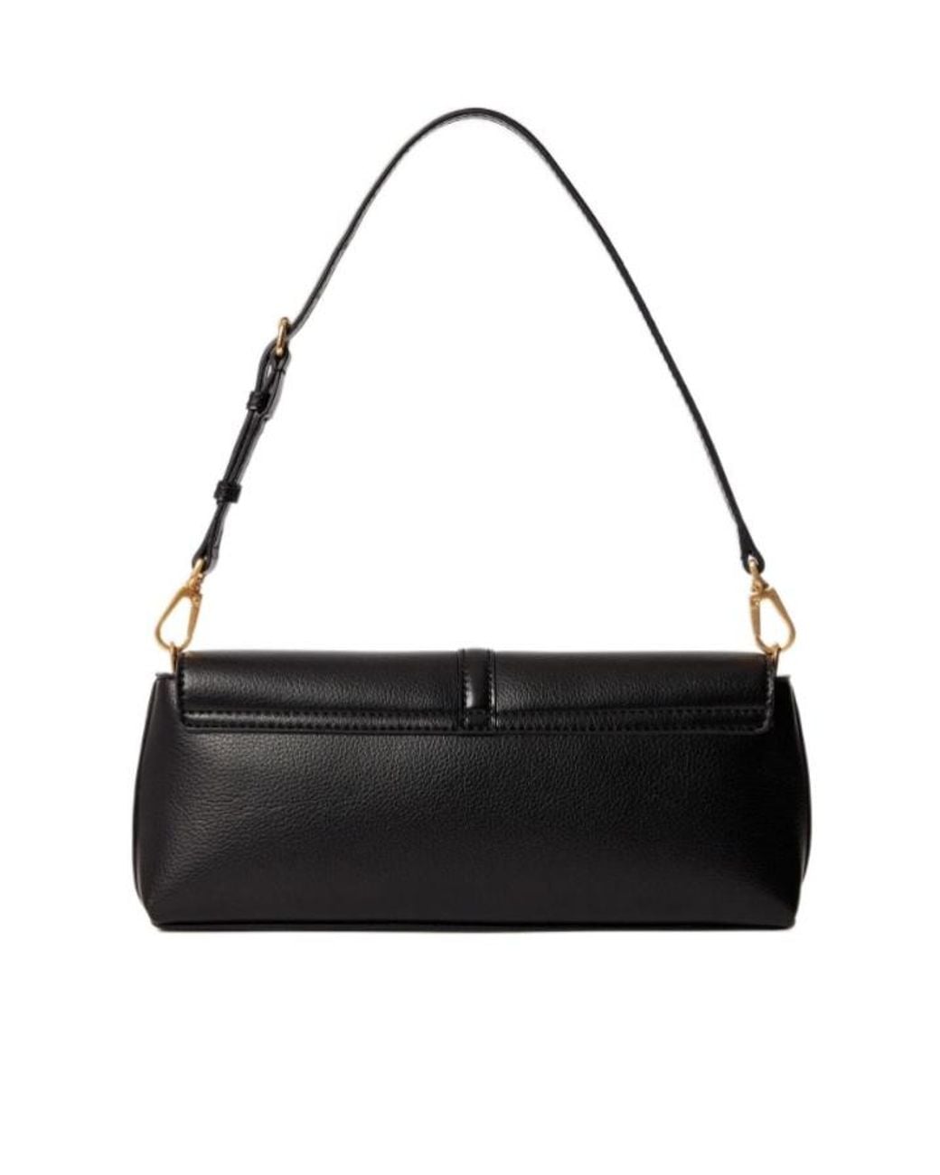 Stella McCartney Black Ryder Pochette Lock Charm Shoulder Bag