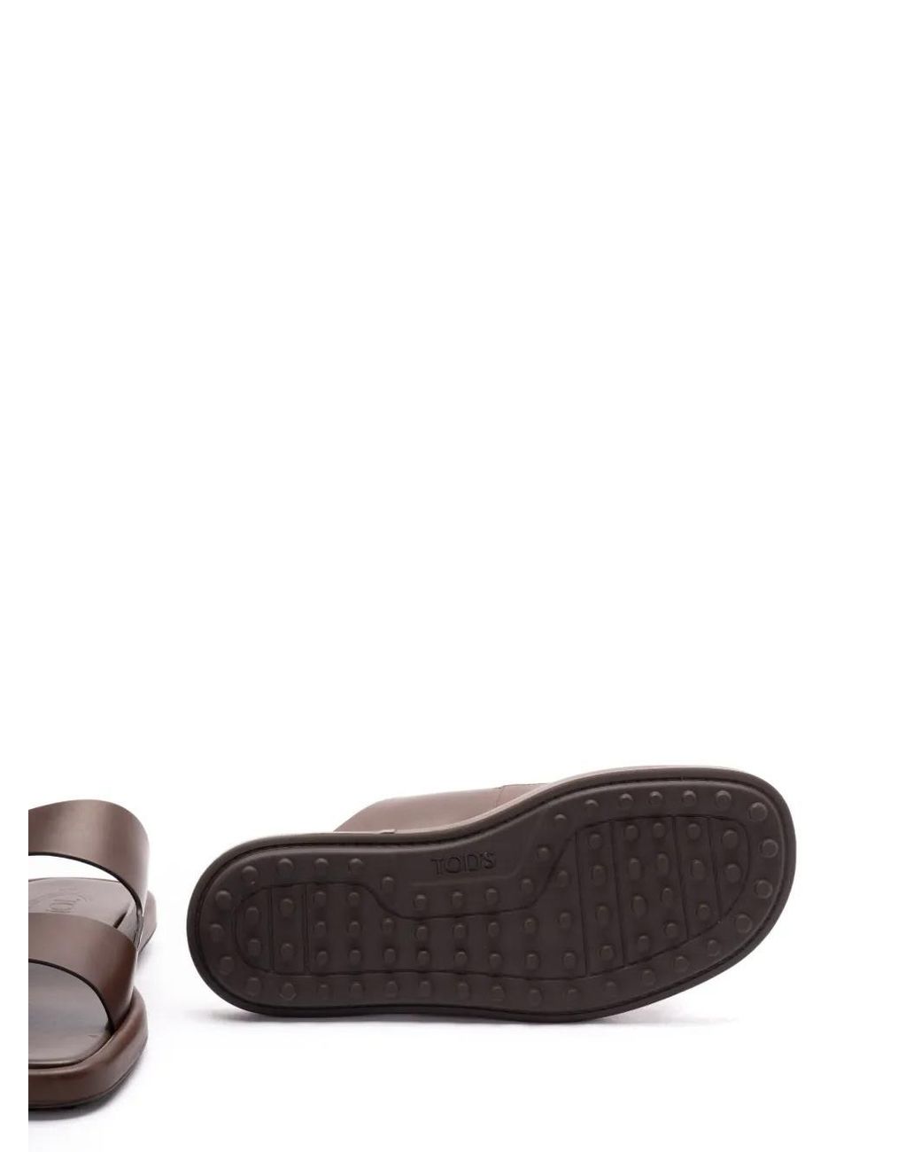 Tod's Brown Double-Strap Slides