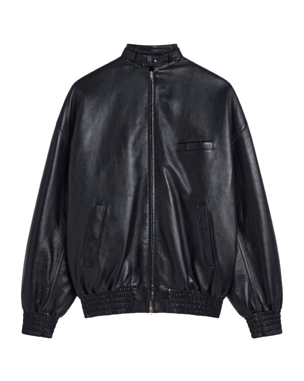 Phoebe Philo Black Aviator Leather Jacket